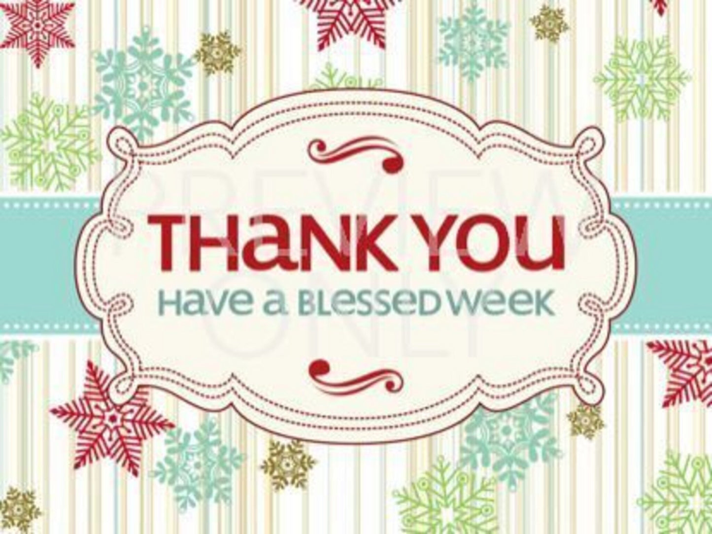 Vintage Holiday Thank You