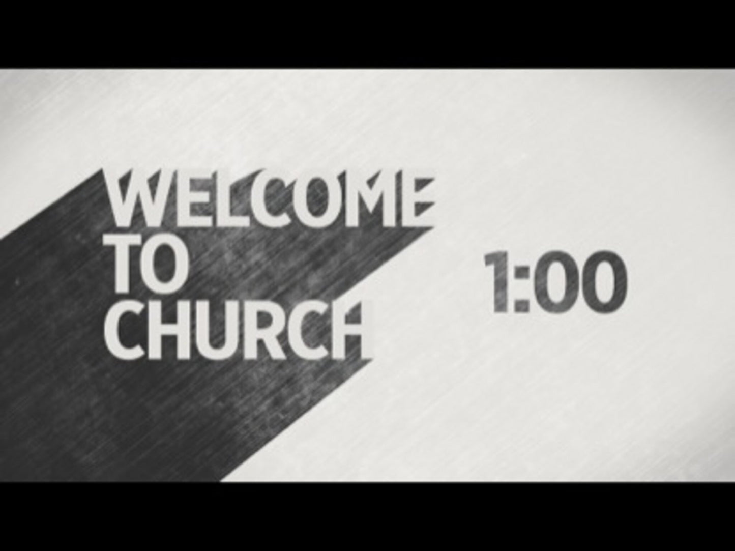 Welcome To Church Countdown