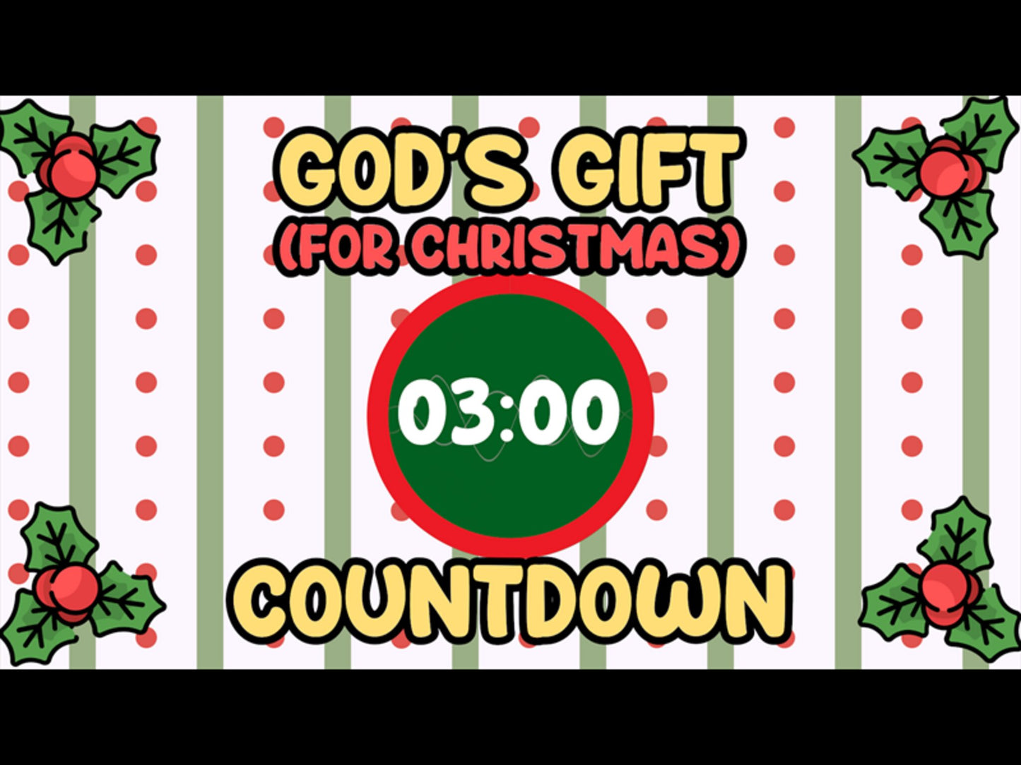 God's Gift (For Christmas) Countdown