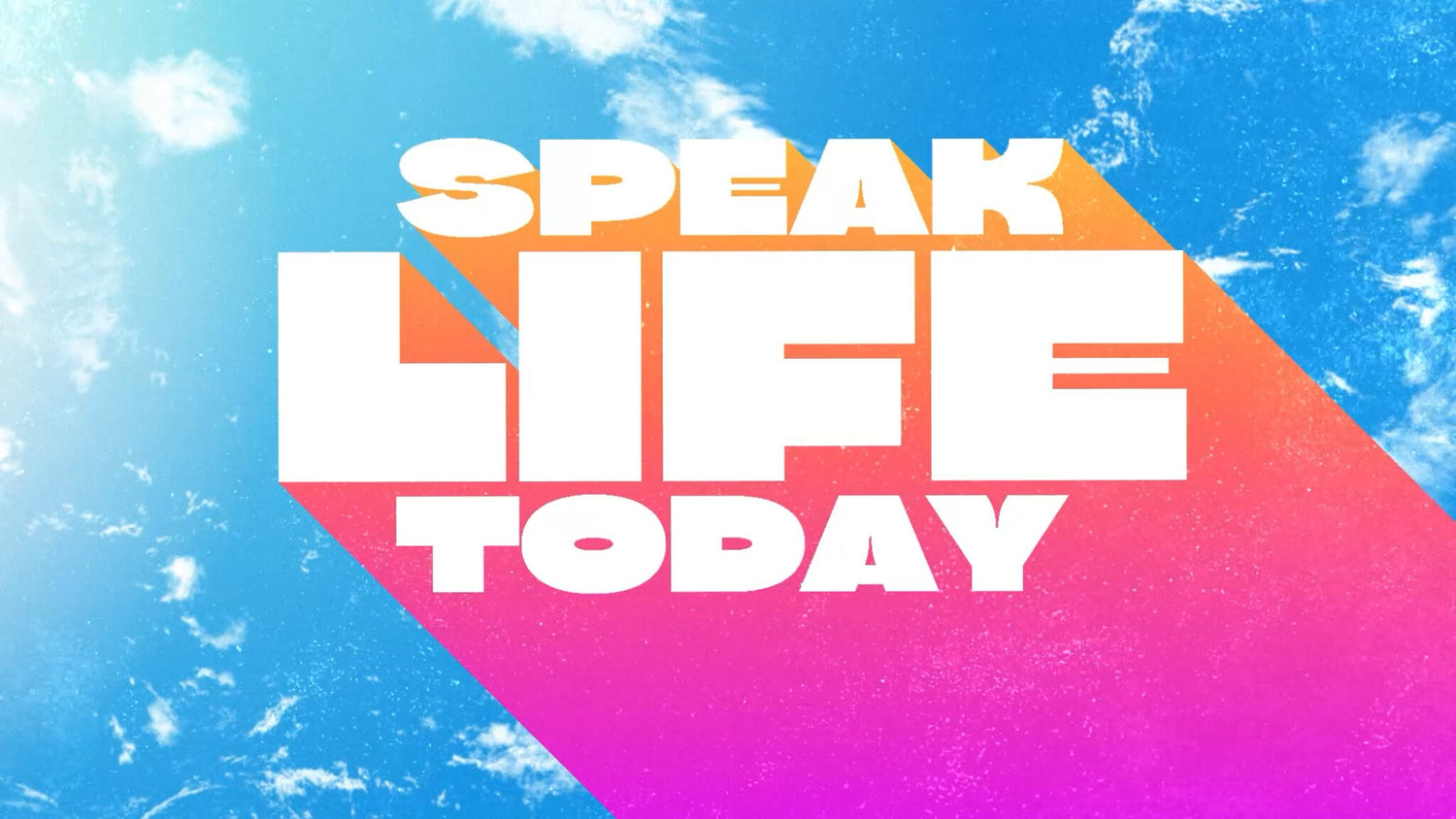 Speak Life Today - Lyric Video