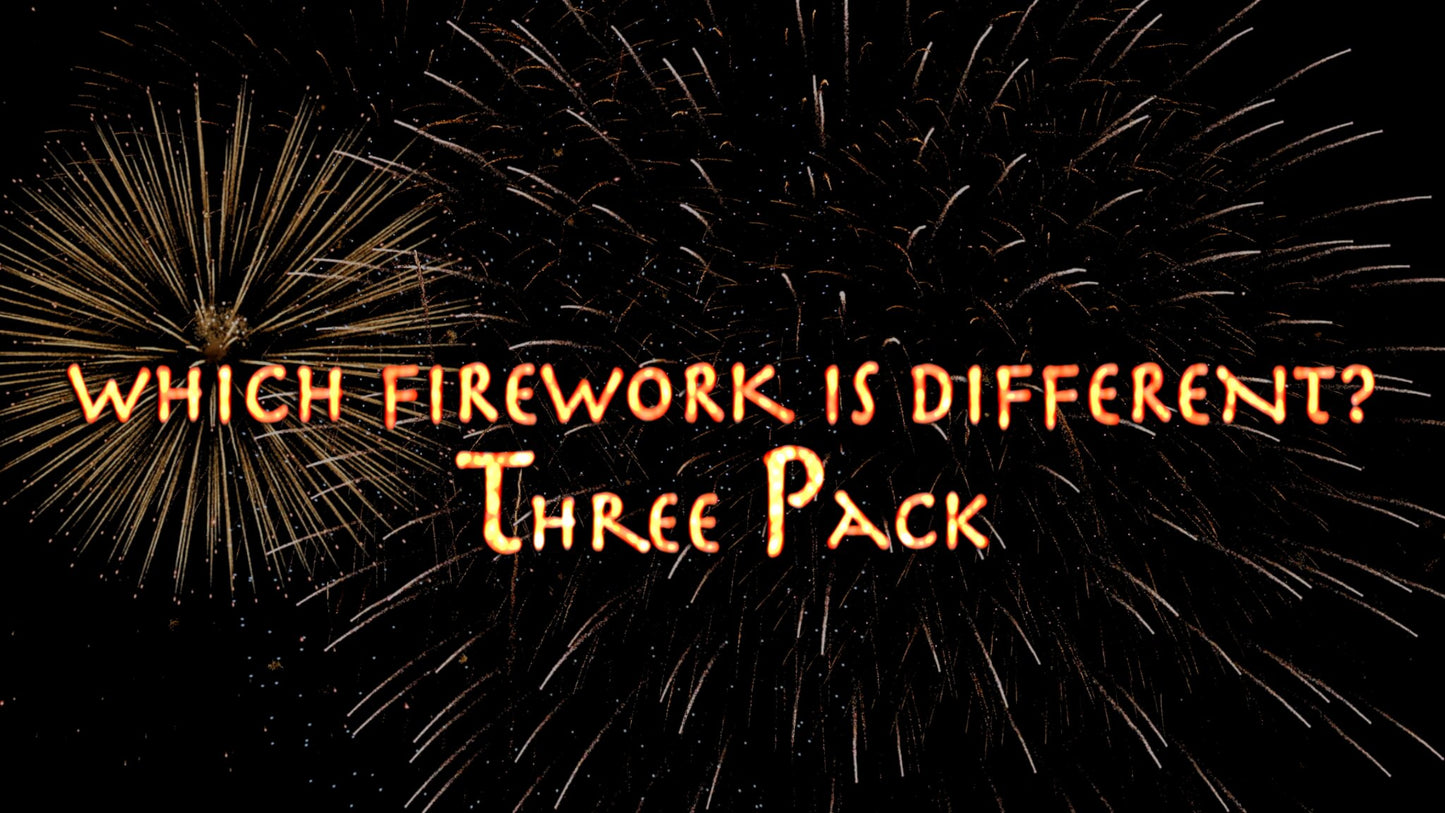 Which Firework Is Different? Game Pack