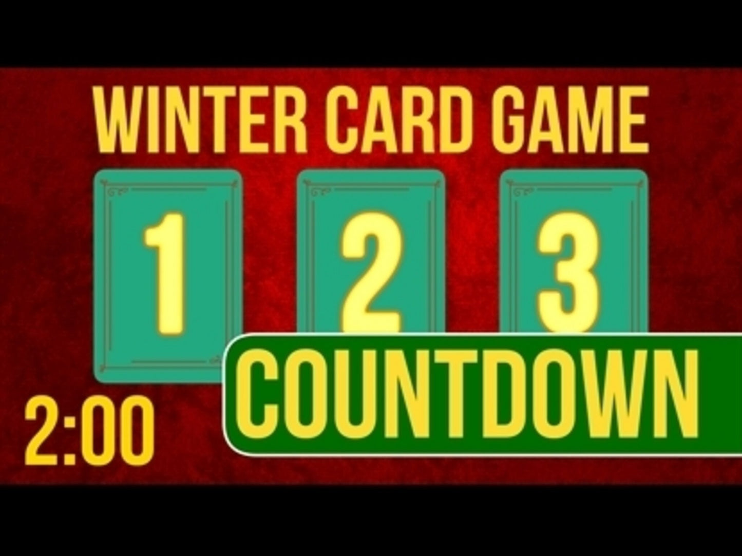 Winter Card Game Countdown