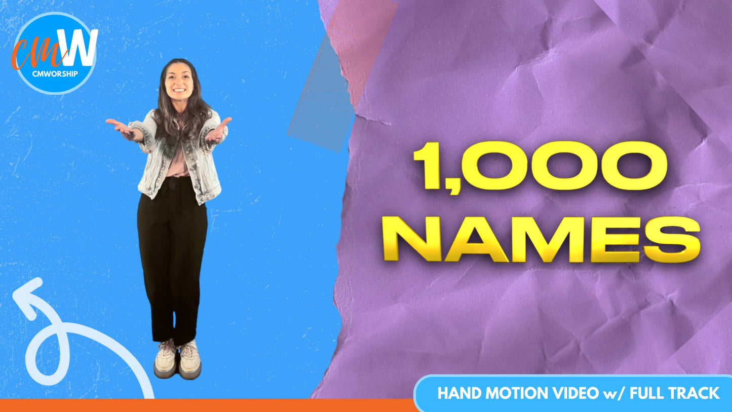 1,000 Names: Hand Motion Video with Full Track