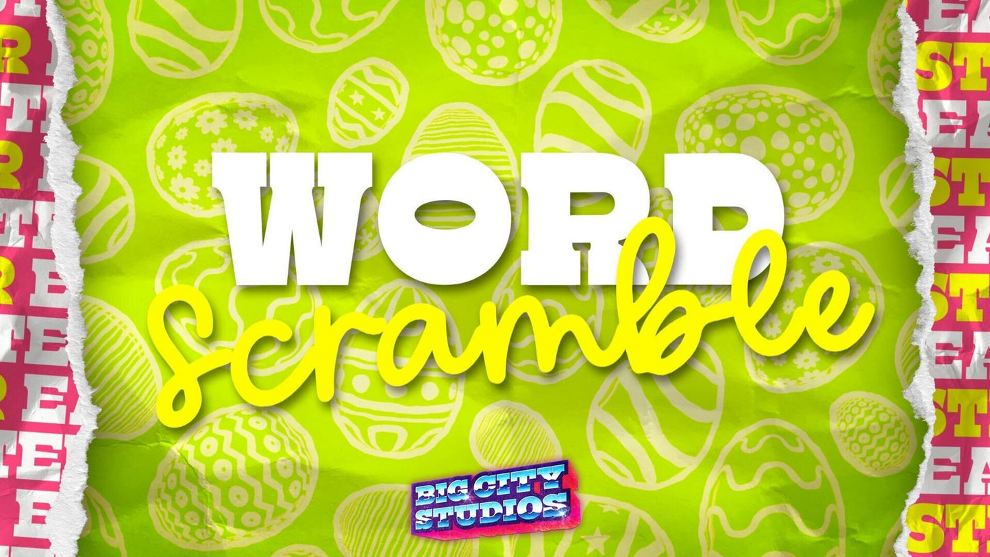 Easter Word Scramble Game Pack