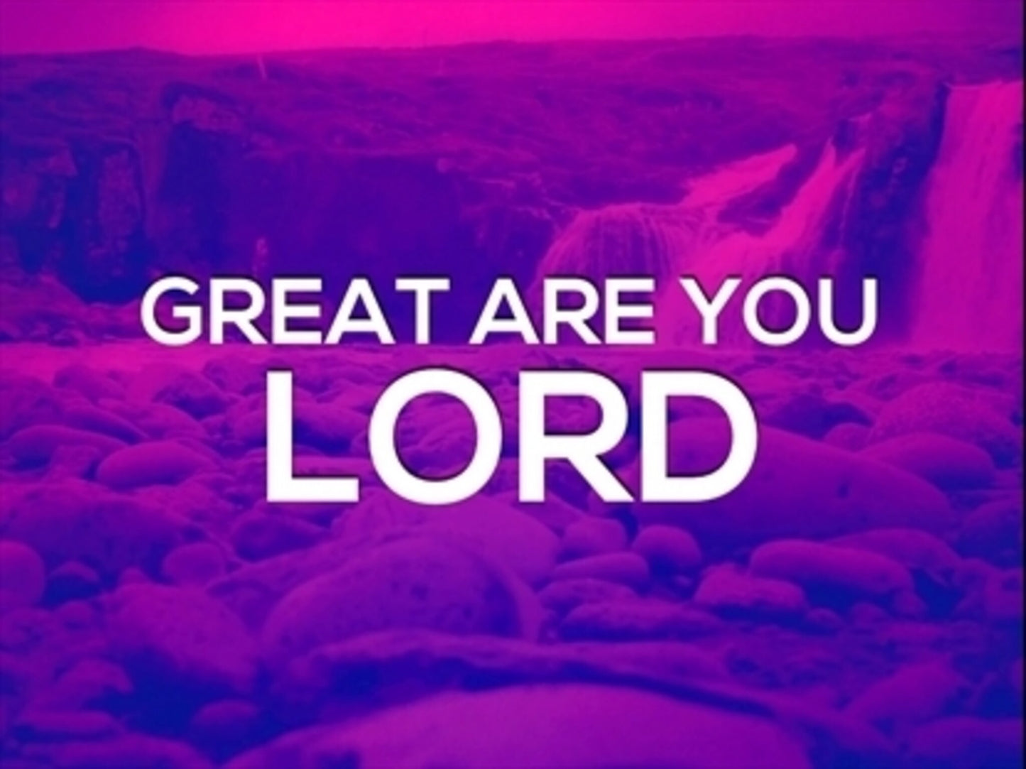Great Are You Lord - Kids