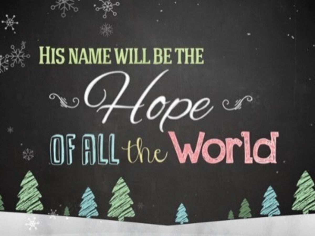 Christmas Chalk Kids Hope
