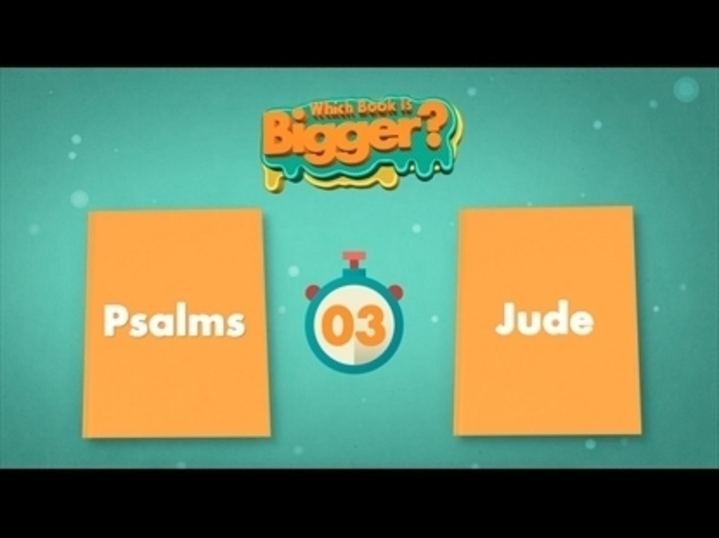 Bigger Bible Books Sunday School Game 1