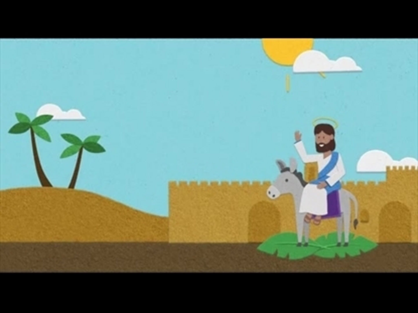 Palm Sunday Flannelgraph Jesus