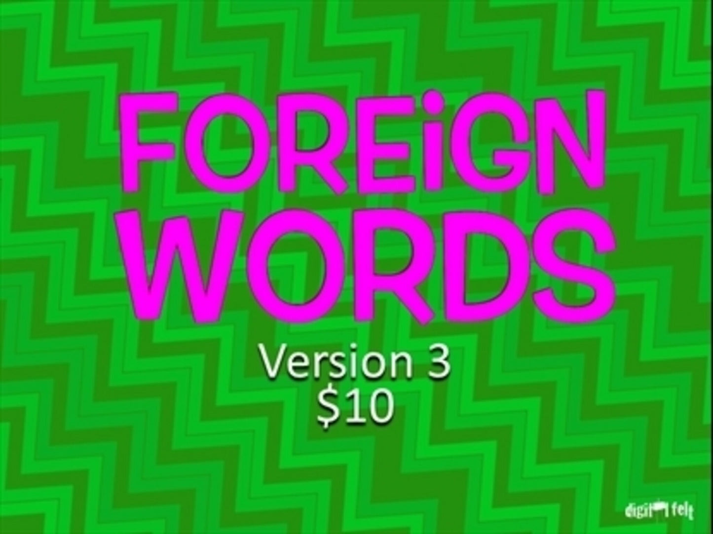 Foreign Words Version 3