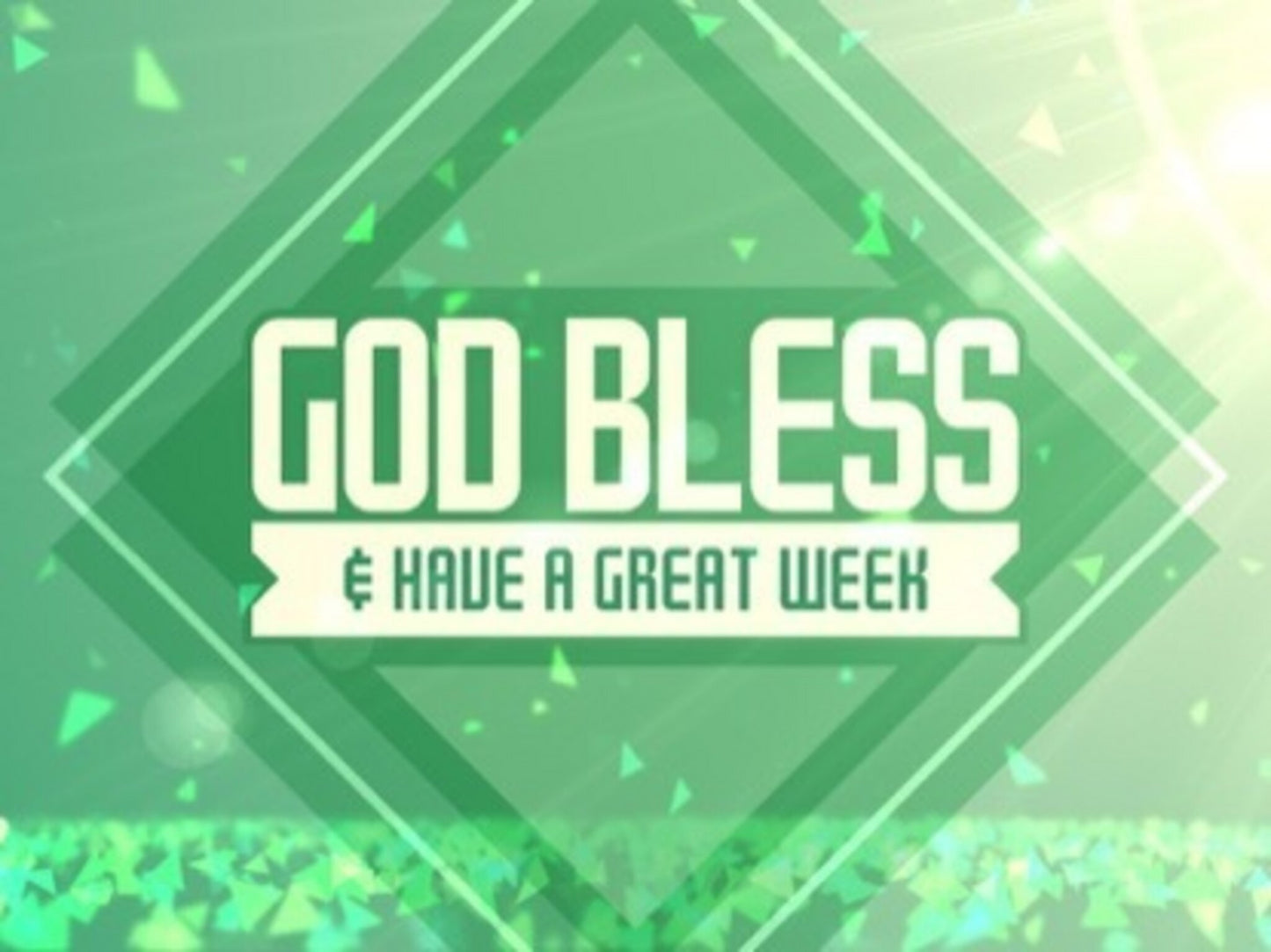 Spring Shapes God Bless