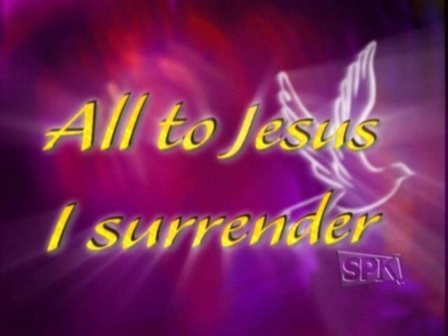 I Surrender All