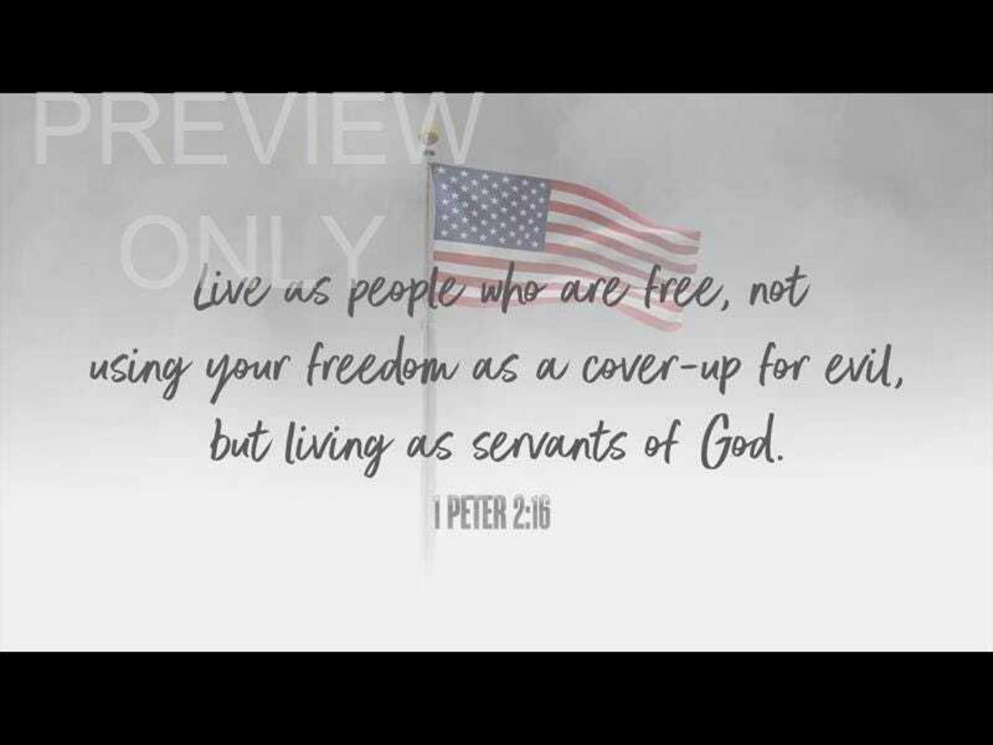 Independence Scripture Still