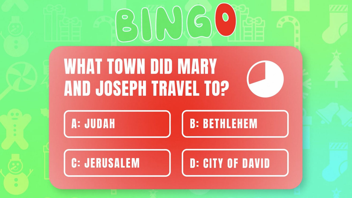 Bible Story Bingo - Christmas Edition Episode 1