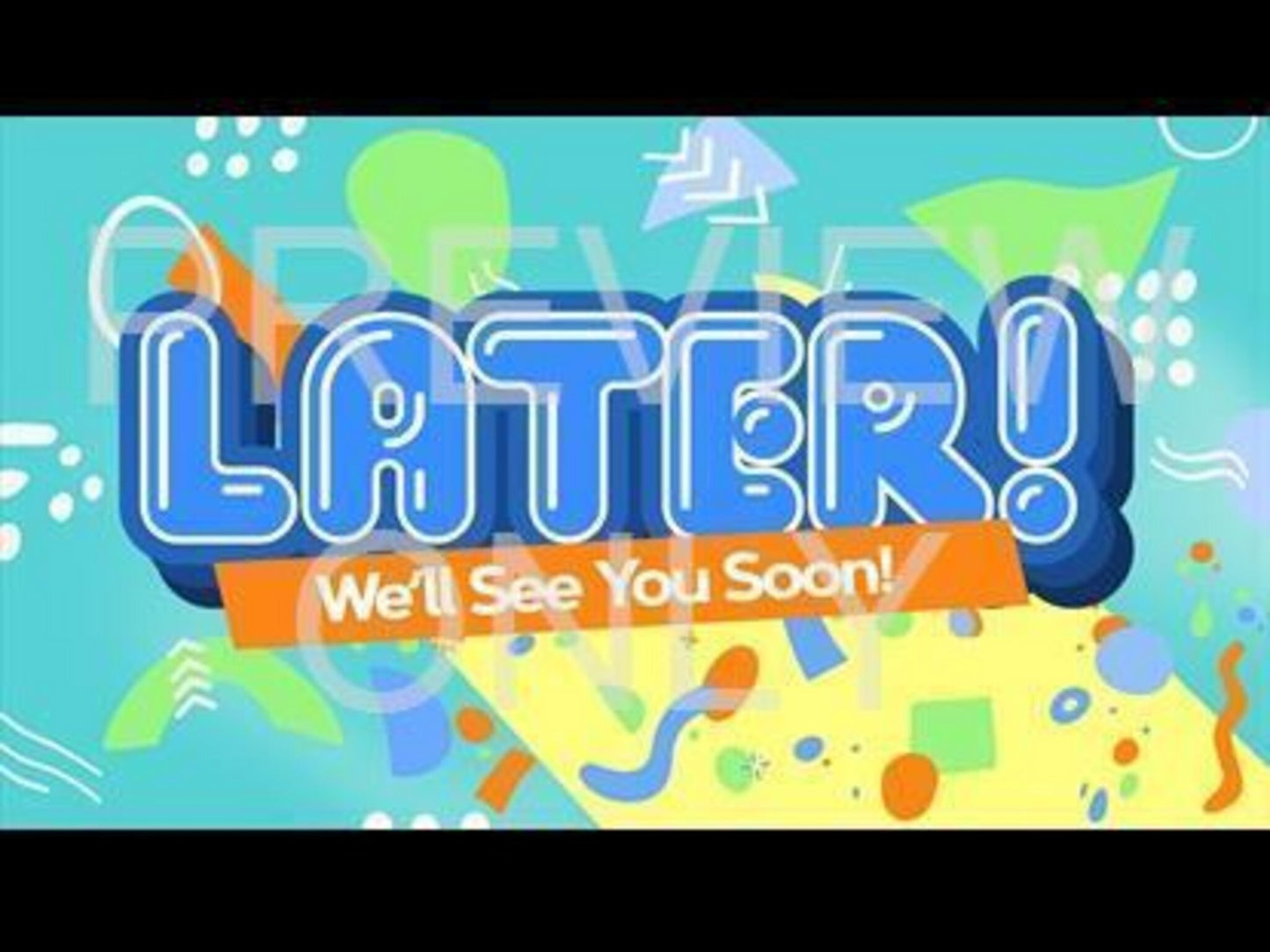 Kids Church Neon Later Graphic