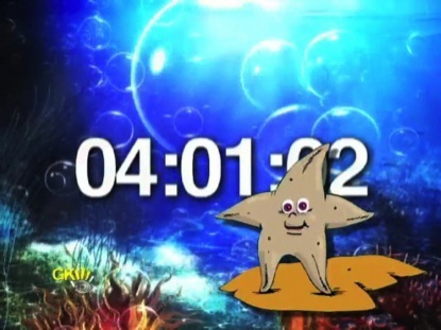 Bubbles And The Starfish Countdown