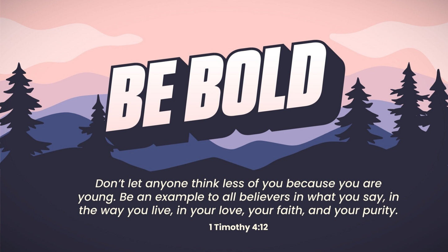 Be Bold 4 Week Elementary Curriculum