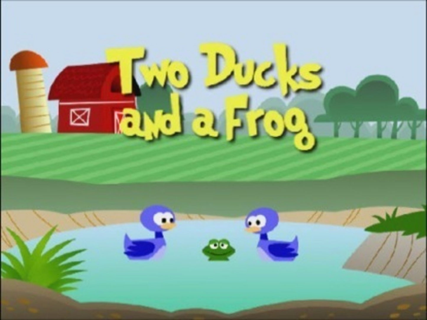 Two Ducks And A Frog