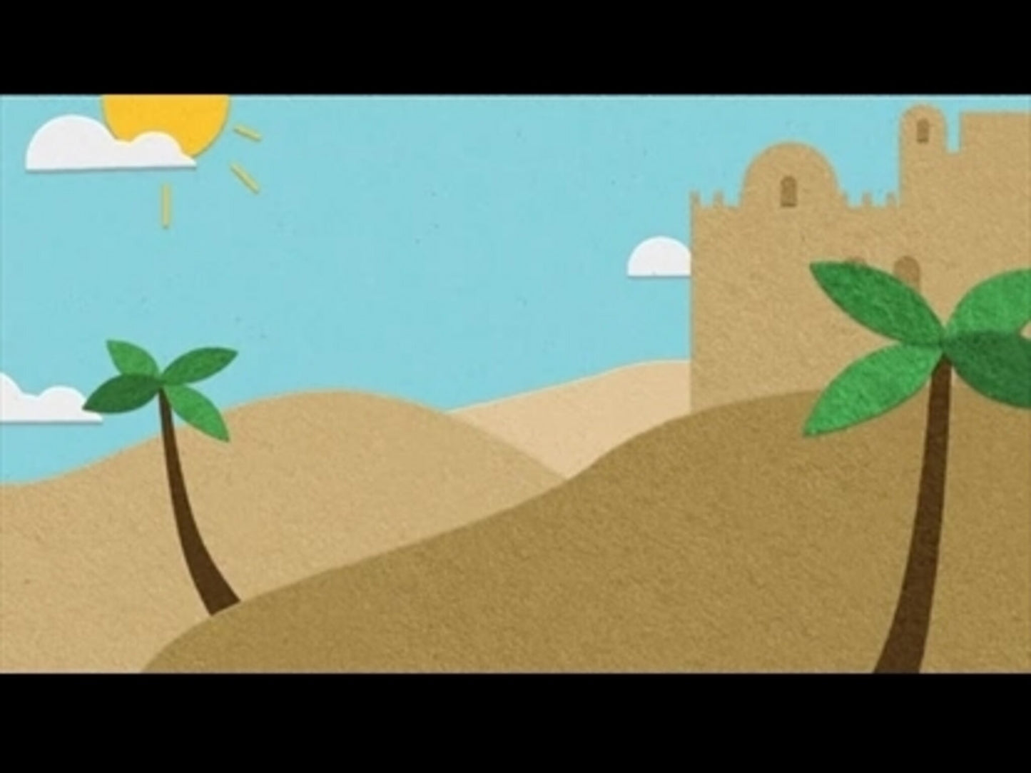 Palm Sunday Flannelgraph Town