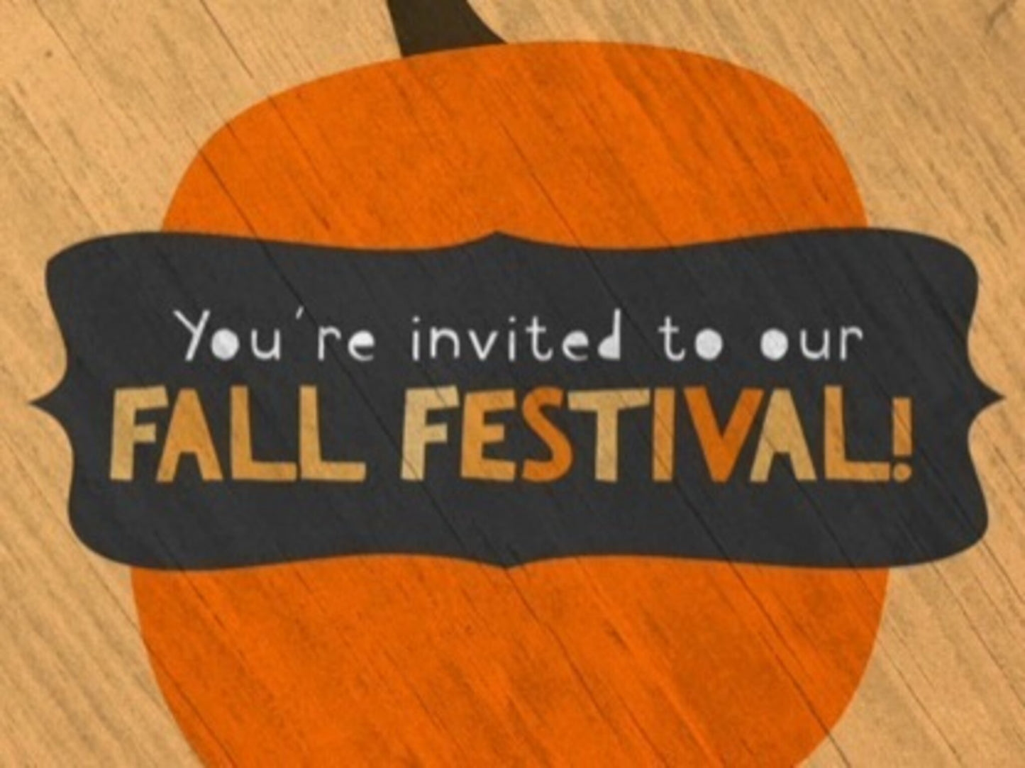 Cute Fall Festival Invite