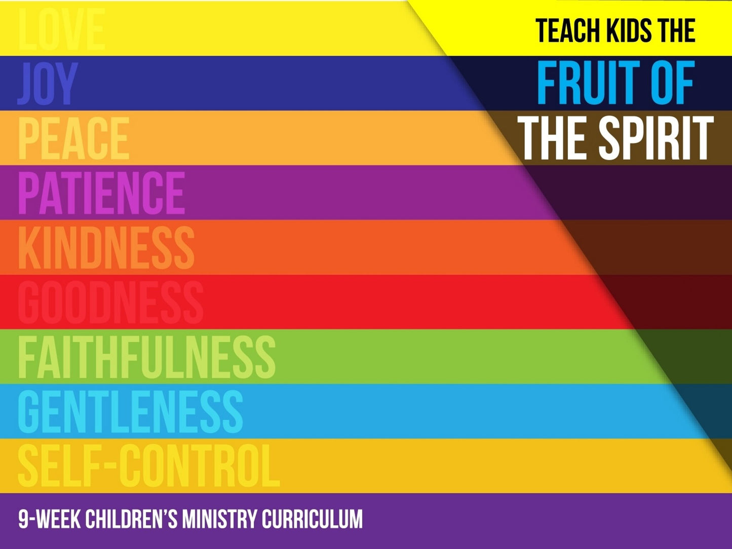 Fruit Of The Spirit 9 Week Curriculum