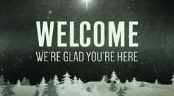 Christmas Forest Green Welcome Motion