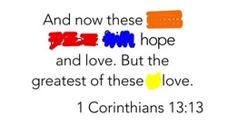 Scribble Verse- 1 Corinthians 13:13